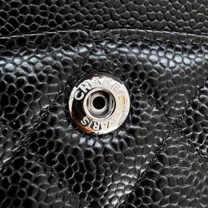 CH  SMALL CLASSIC HANDBAG 23 Grained Calfskin Black