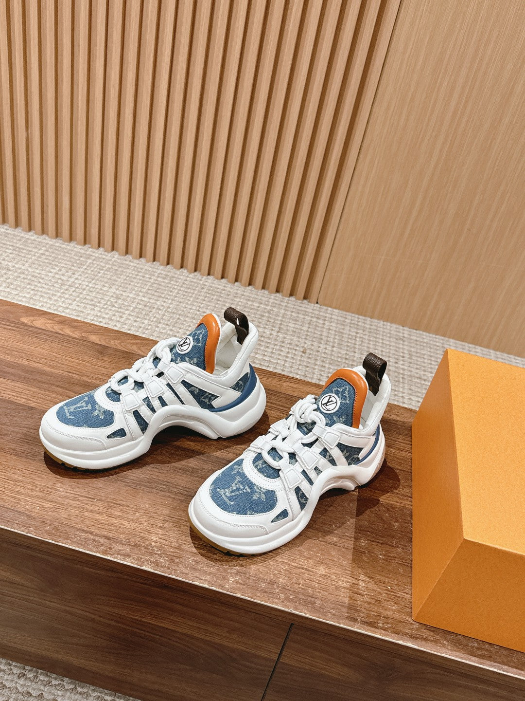 Denim series new color matching dad shoes