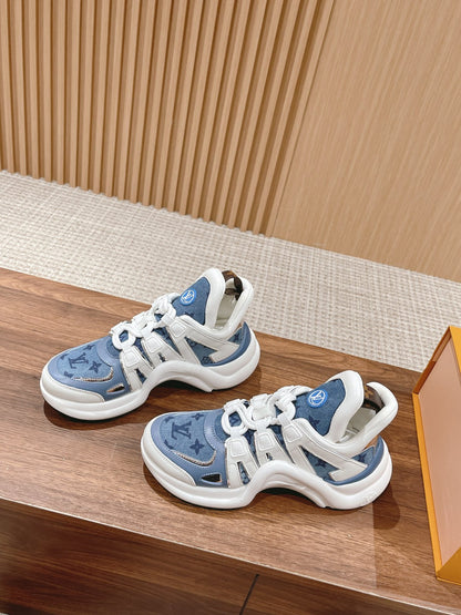 Denim series new color matching dad shoes