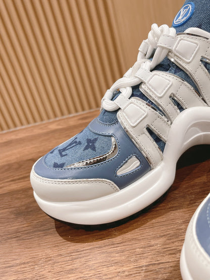 Denim series new color matching dad shoes