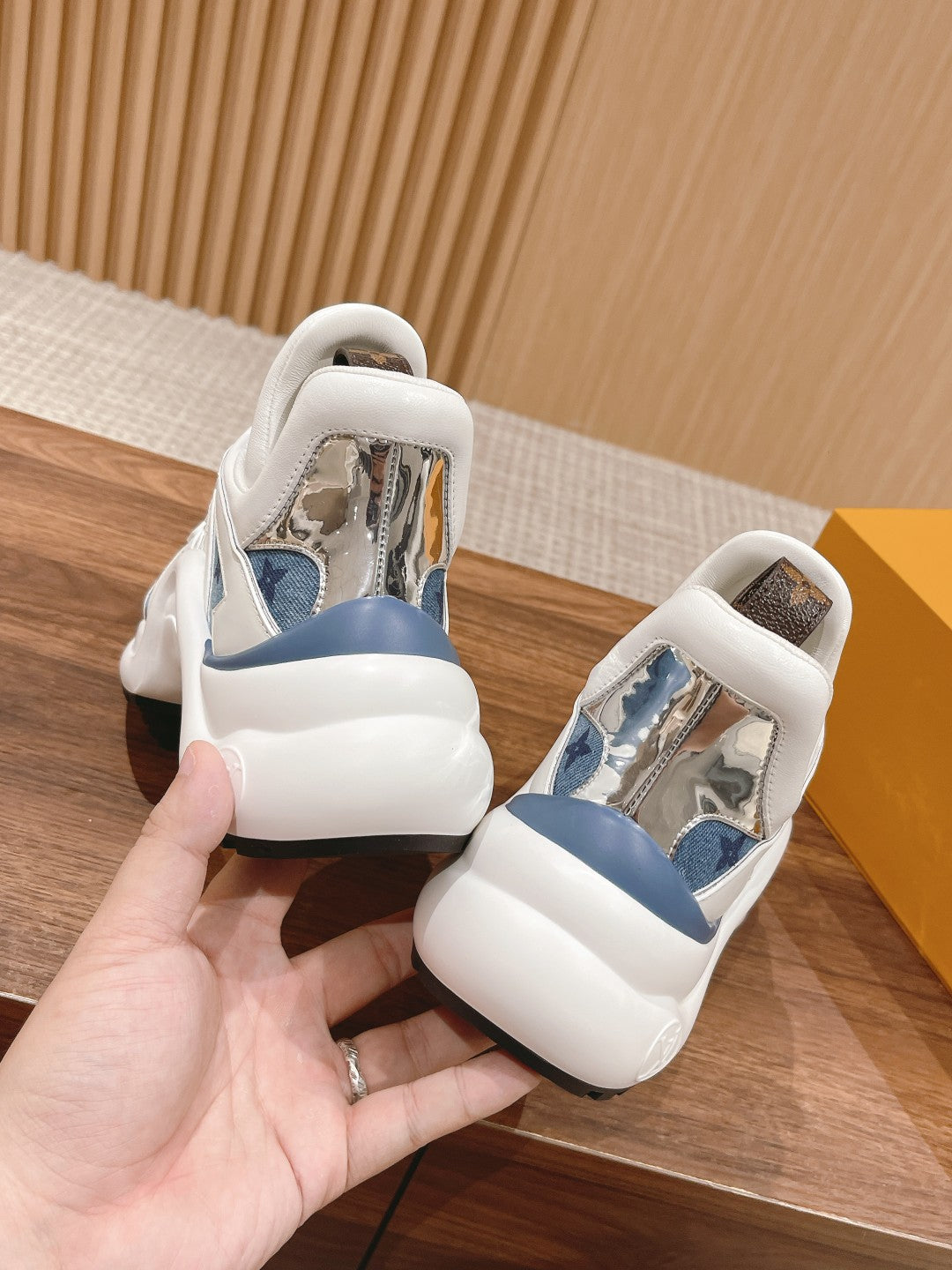 Denim series new color matching dad shoes