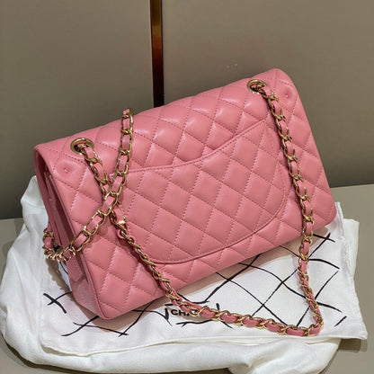 CH CLASSIC 11.12 HANDBAG 25.5 Lambskin Dark Pink