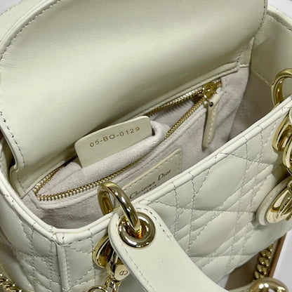DO Mini Lady Bag Latte Cannage Lambskin