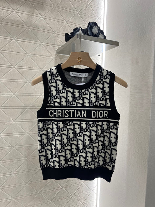 D*♥2025 new products Jacquard knitted vest