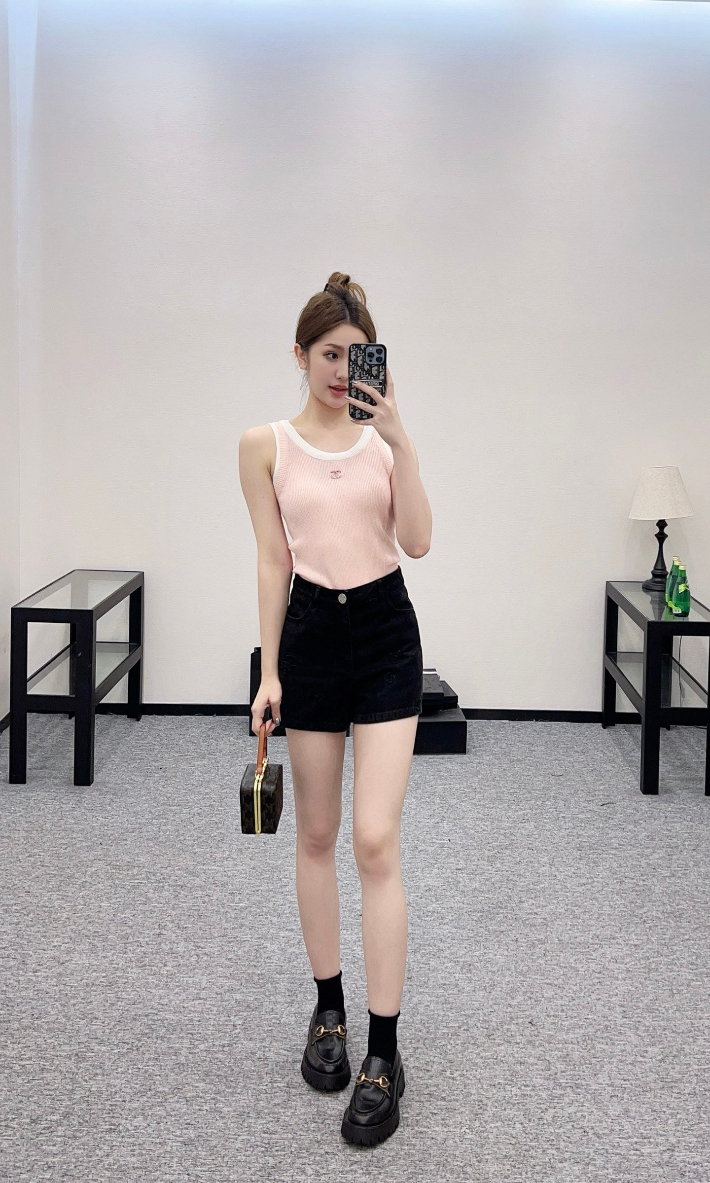 C*♥2025 new products Fake two-piece knitted vest