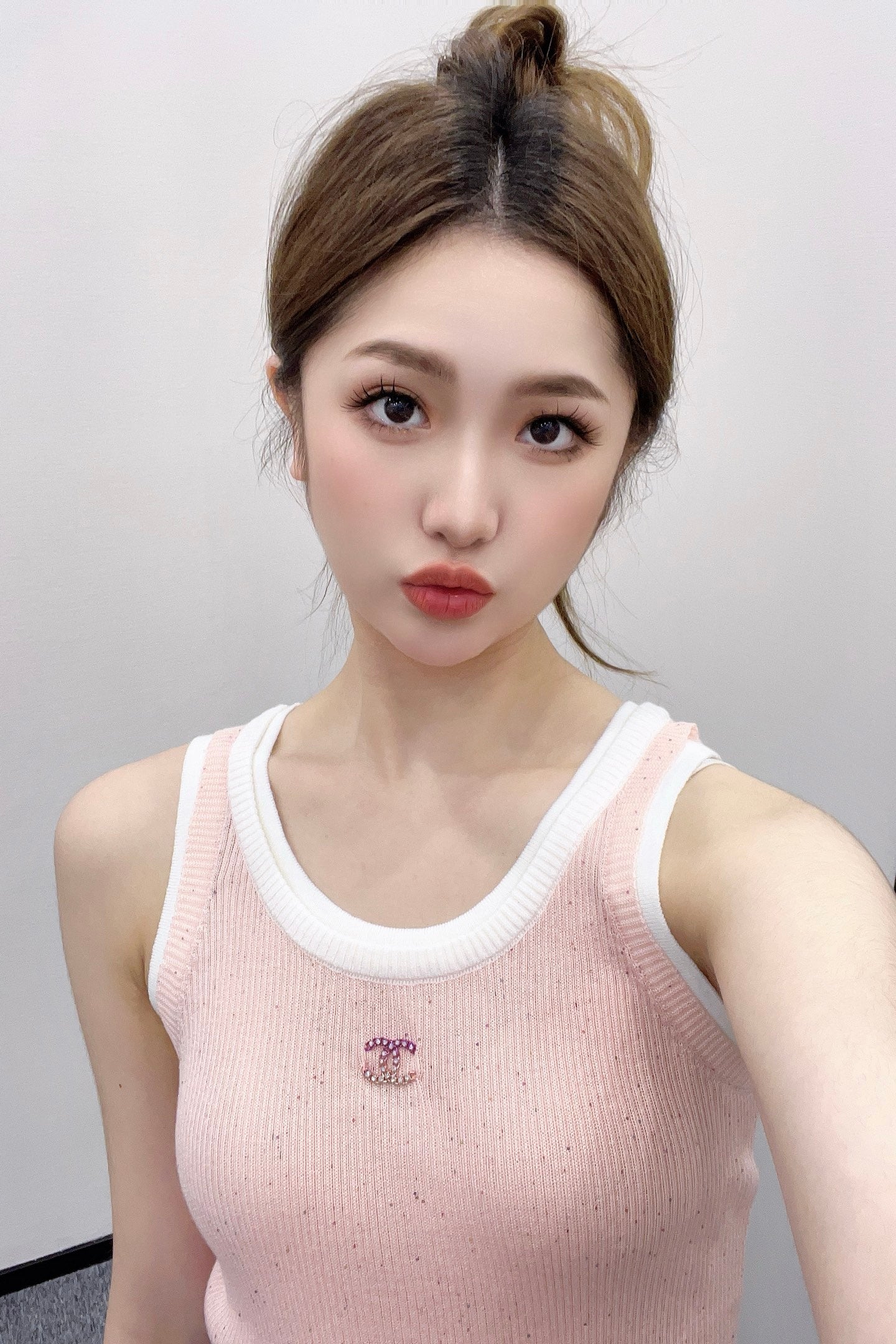 C*♥2025 new products Fake two-piece knitted vest