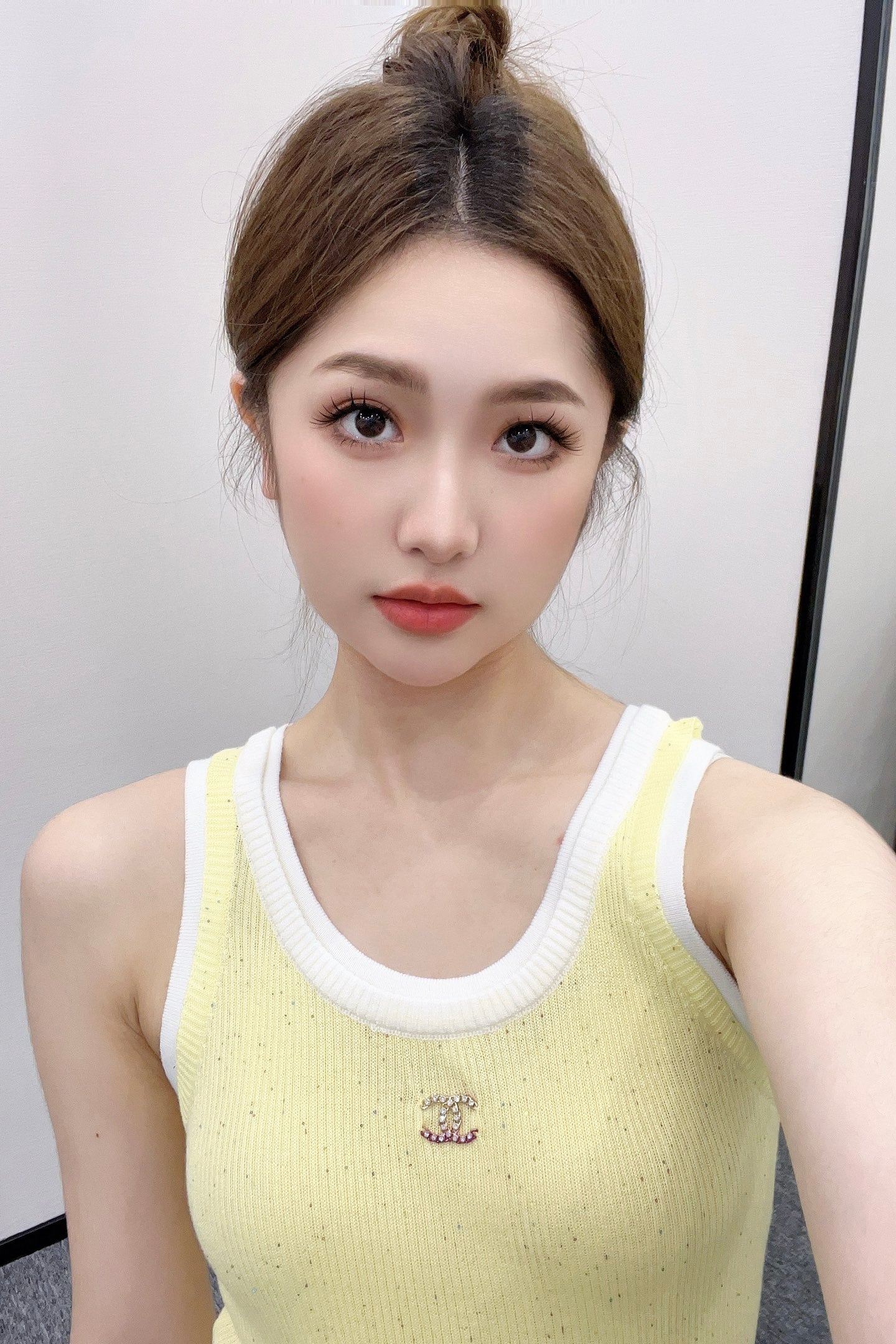 C*♥2025 new products Fake two-piece knitted vest