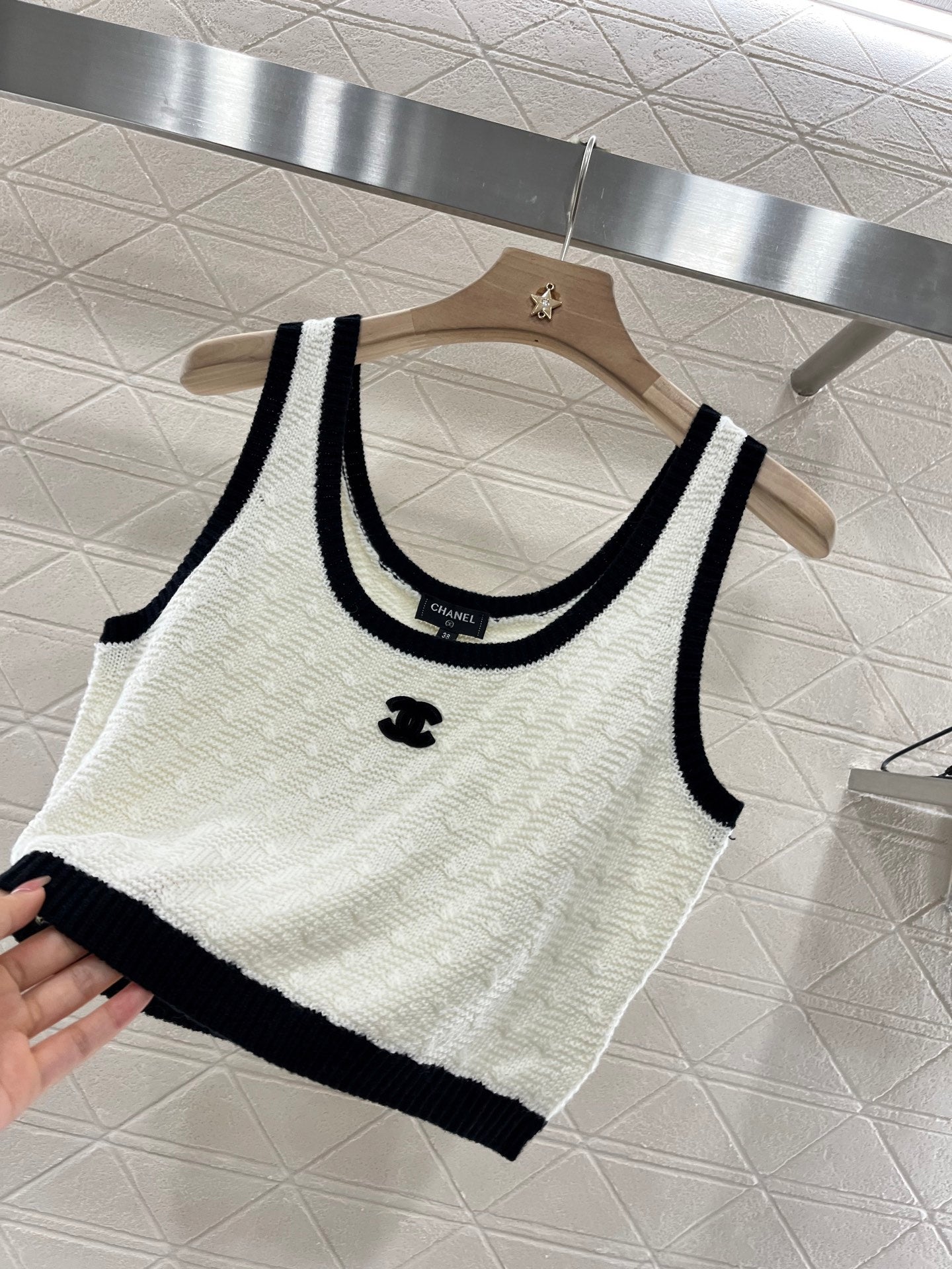 C*♥2025 new products Short knitted vest