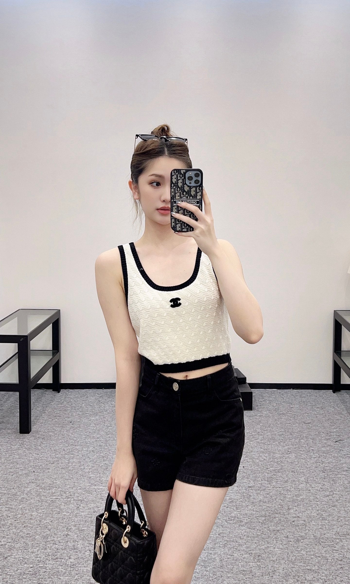 C*♥2025 new products Short knitted vest