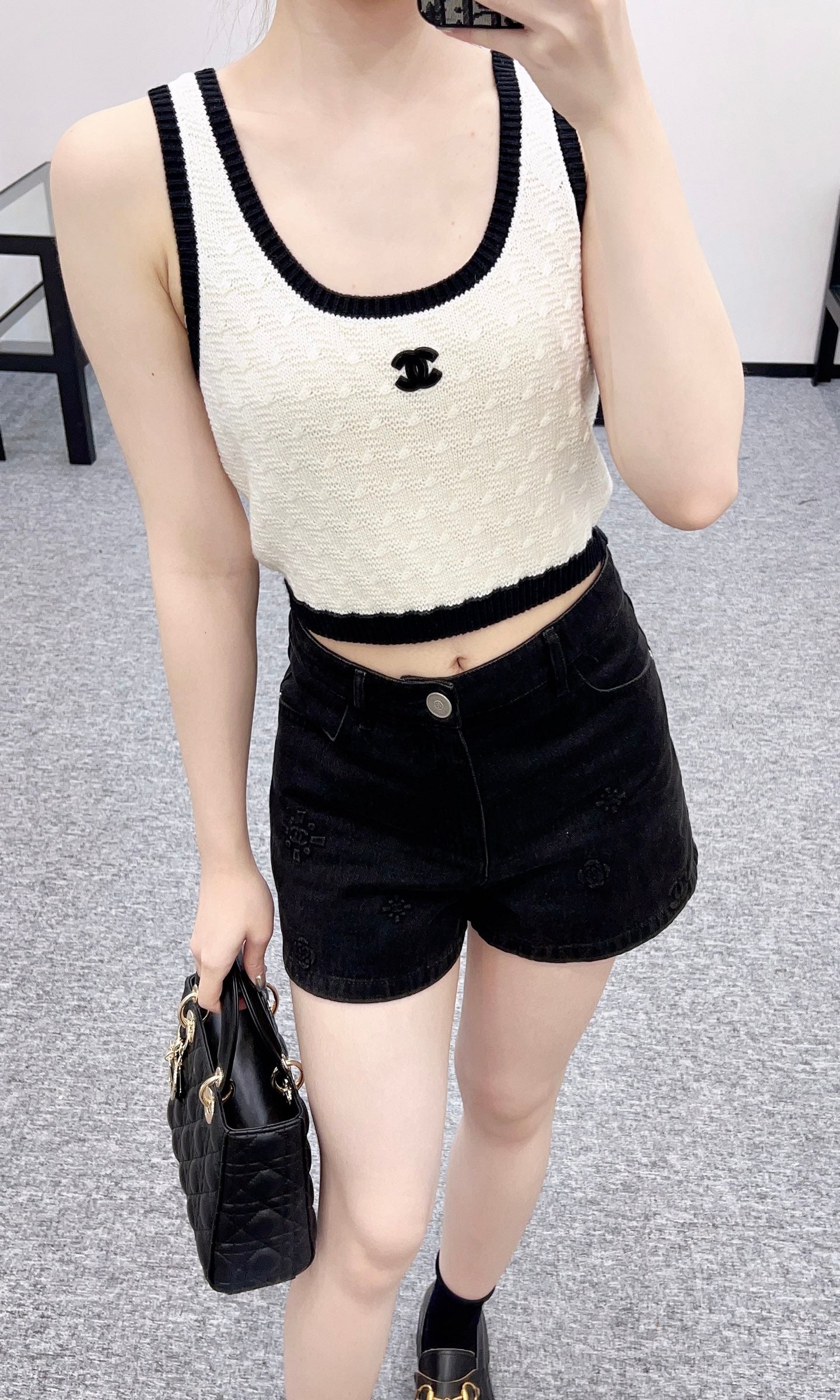 C*♥2025 new products Short knitted vest