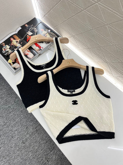 C*♥2025 new products Short knitted vest