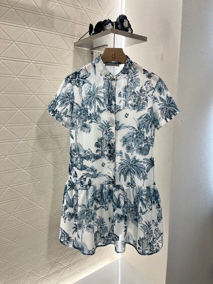 D*♥2025 new products Short-sleeved printed dress