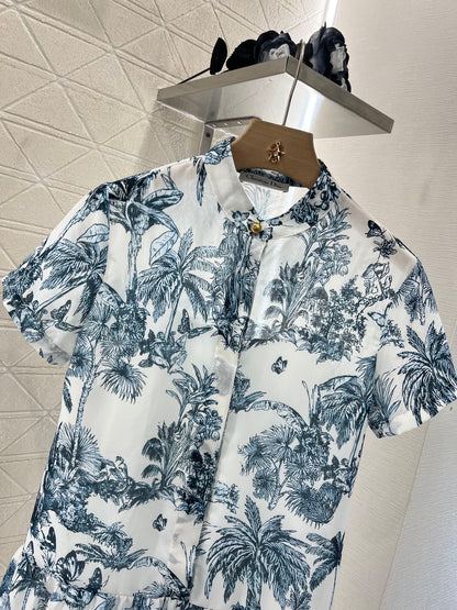 D*♥2025 new products Short-sleeved printed dress