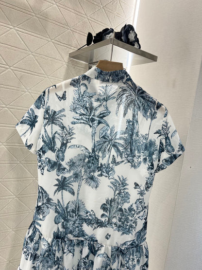 D*♥2025 new products Short-sleeved printed dress