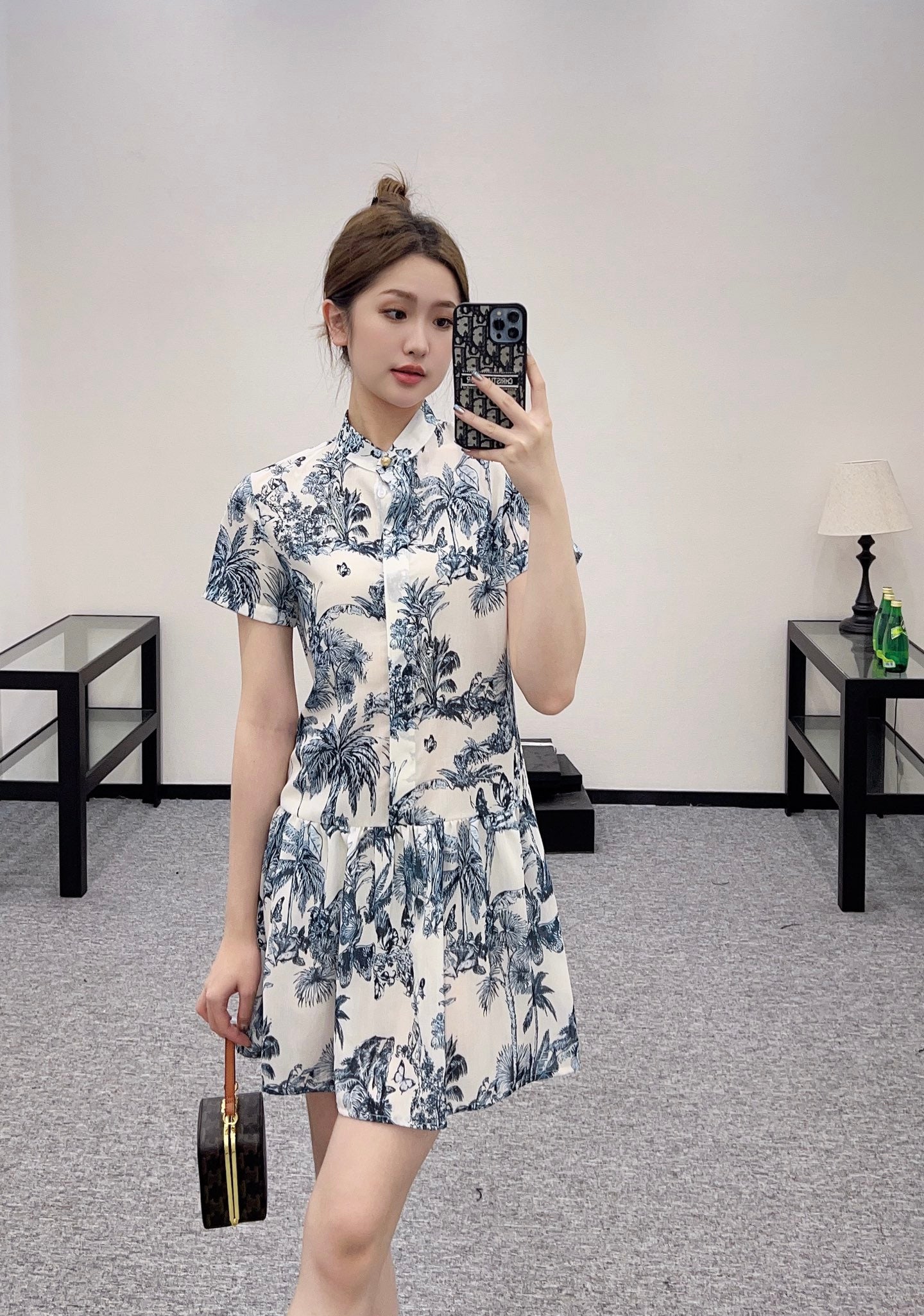 D*♥2025 new products Short-sleeved printed dress