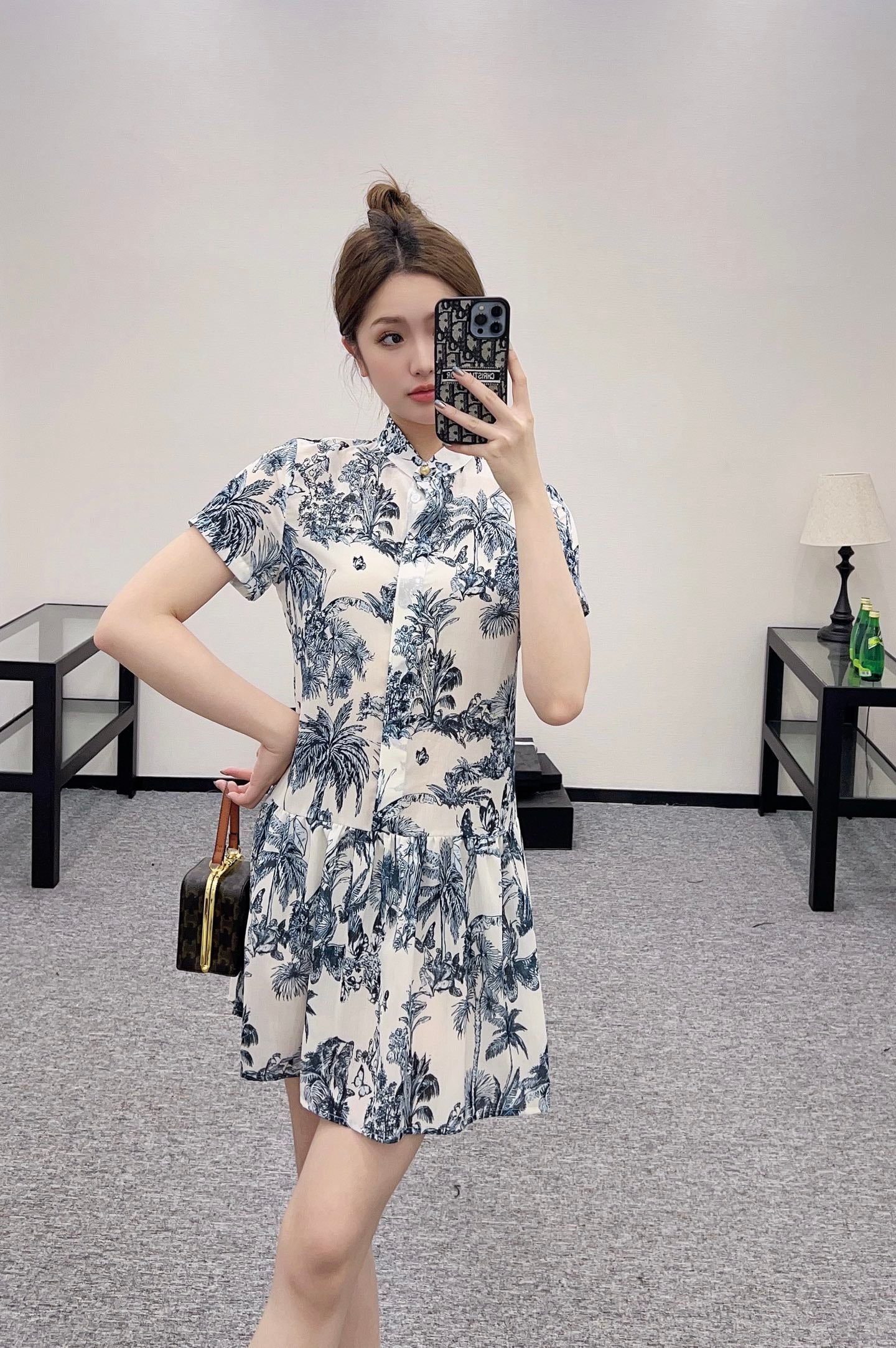 D*♥2025 new products Short-sleeved printed dress