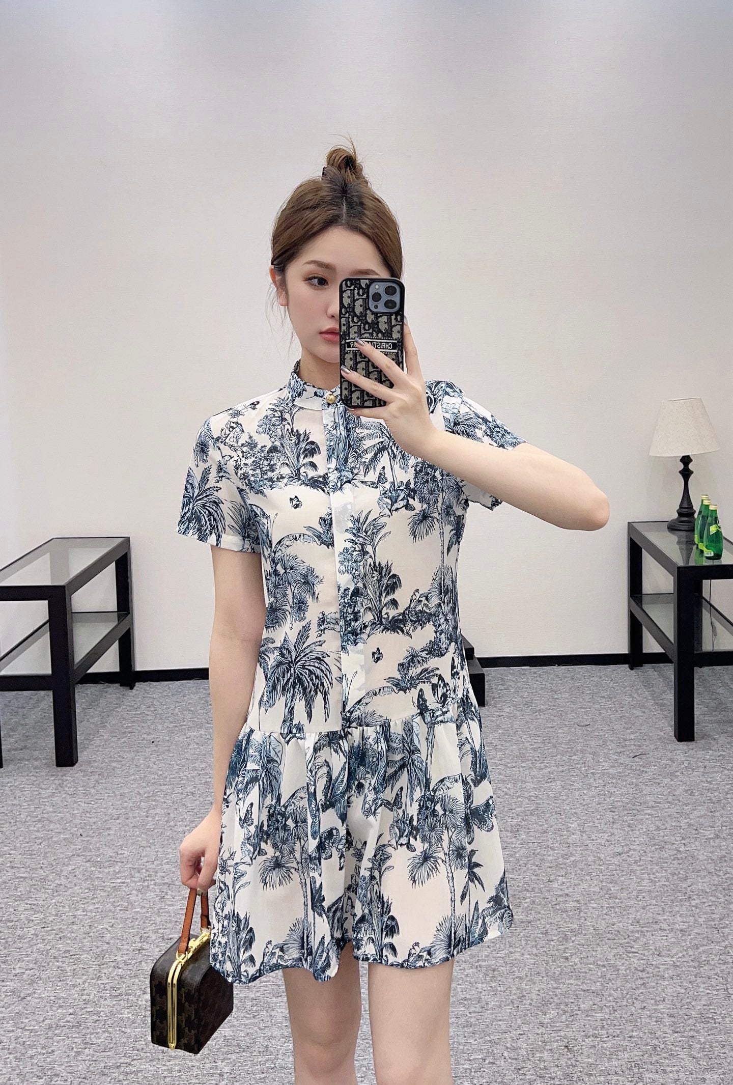 D*♥2025 new products Short-sleeved printed dress