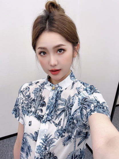 D*♥2025 new products Short-sleeved printed dress
