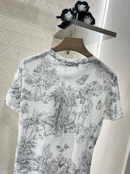 D*♥2025 new products are on sale Linen and cotton printed butterfly forest series