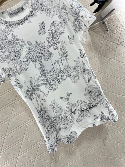 D*♥2025 new products are on sale Linen and cotton printed butterfly forest series