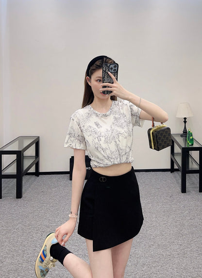 D*♥2025 new products are on sale Linen and cotton printed butterfly forest series