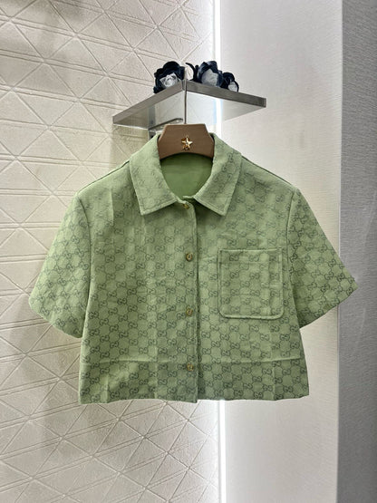 G*♥2025 new products are on sale Jacquard shirt jacket and skirt suit