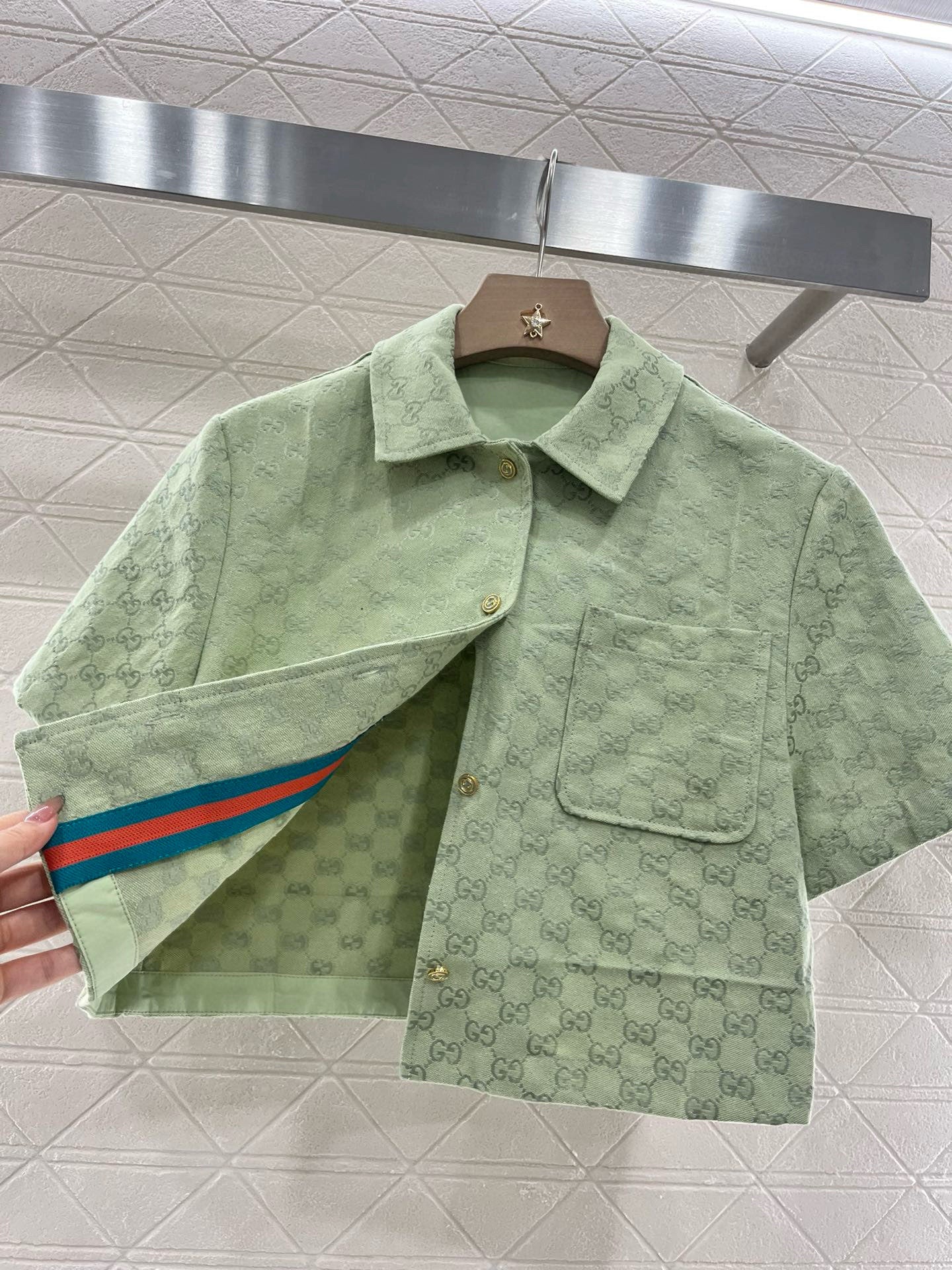G*♥2025 new products are on sale Jacquard shirt jacket and skirt suit