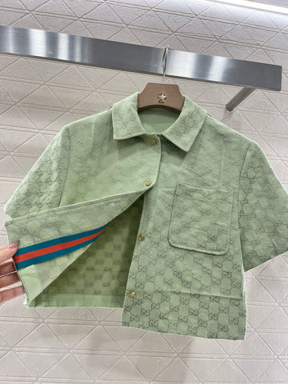 G*♥2025 new products are on sale Jacquard shirt jacket and skirt suit