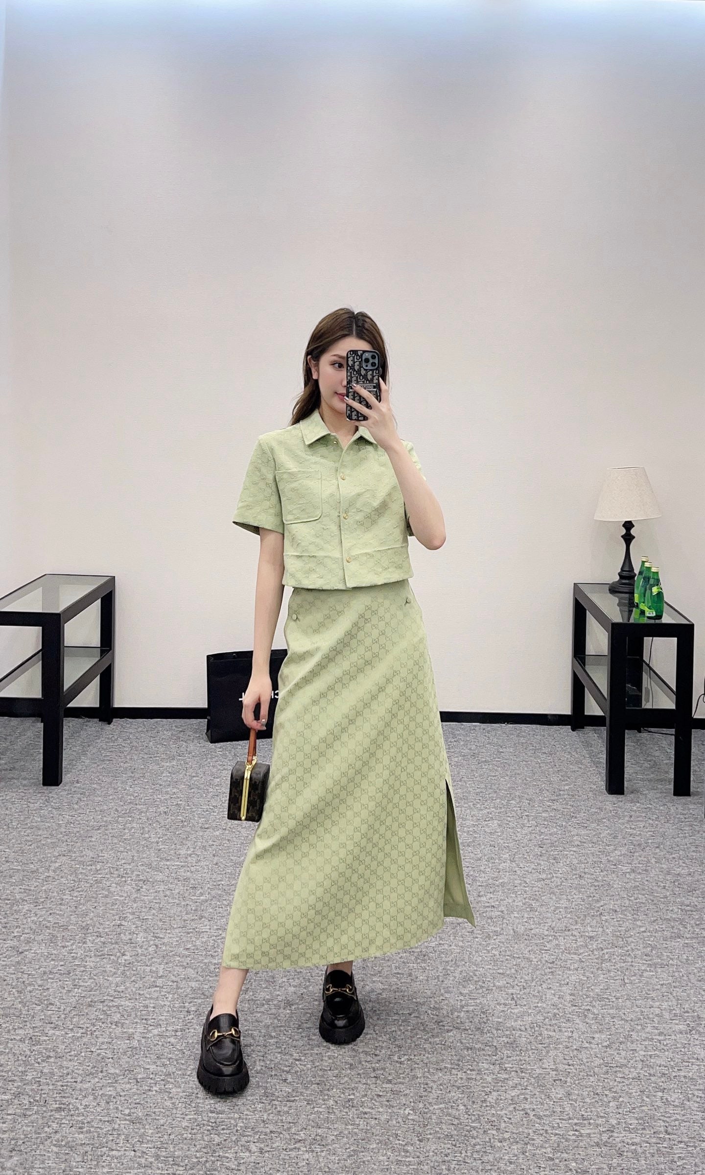 G*♥2025 new products are on sale Jacquard shirt jacket and skirt suit
