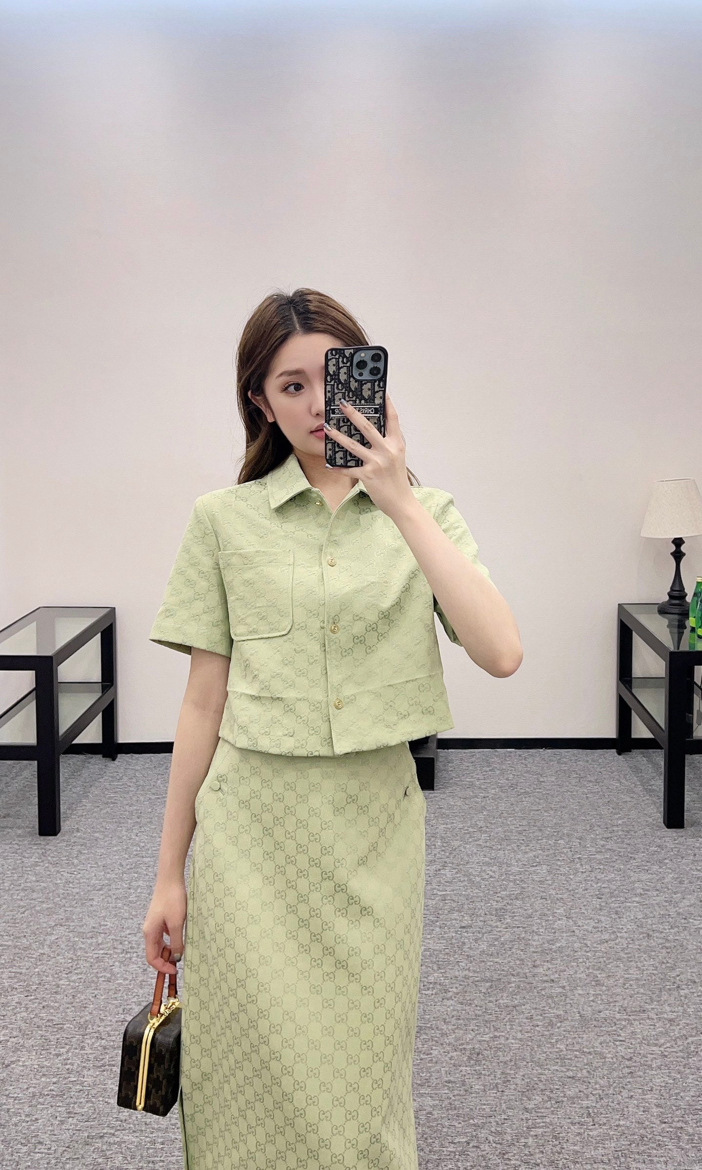 G*♥2025 new products are on sale Jacquard shirt jacket and skirt suit