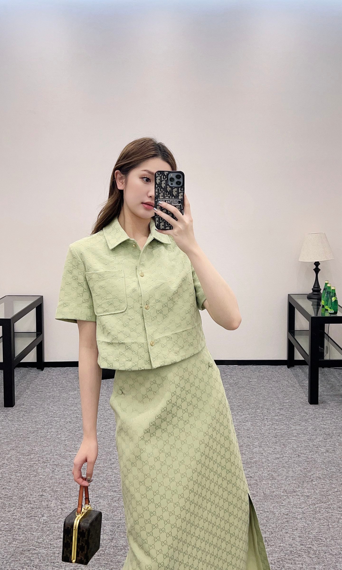 G*♥2025 new products are on sale Jacquard shirt jacket and skirt suit