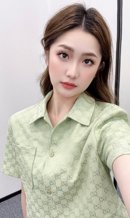 G*♥2025 new products are on sale Jacquard shirt jacket and skirt suit