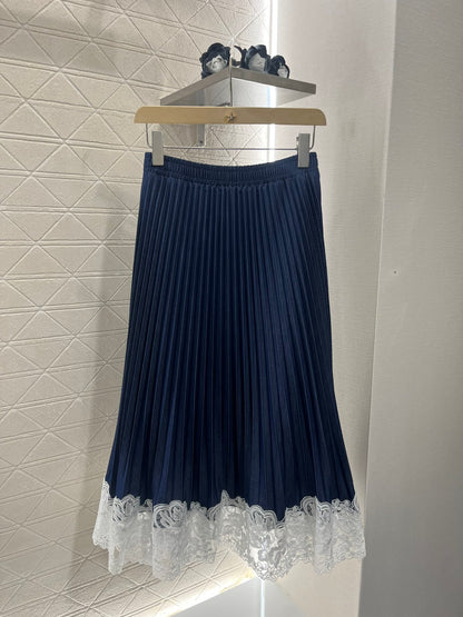 E*♥2025 new products are on sale Tencel lace pleated skirt