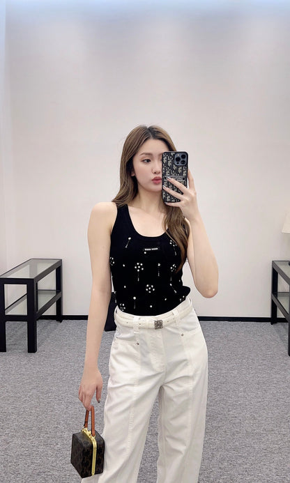 ♥2025 new products Belt scimitar denim trousers