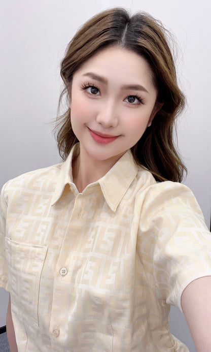 F*♥2025 new products are on sale Jacquard zipper top and pants set