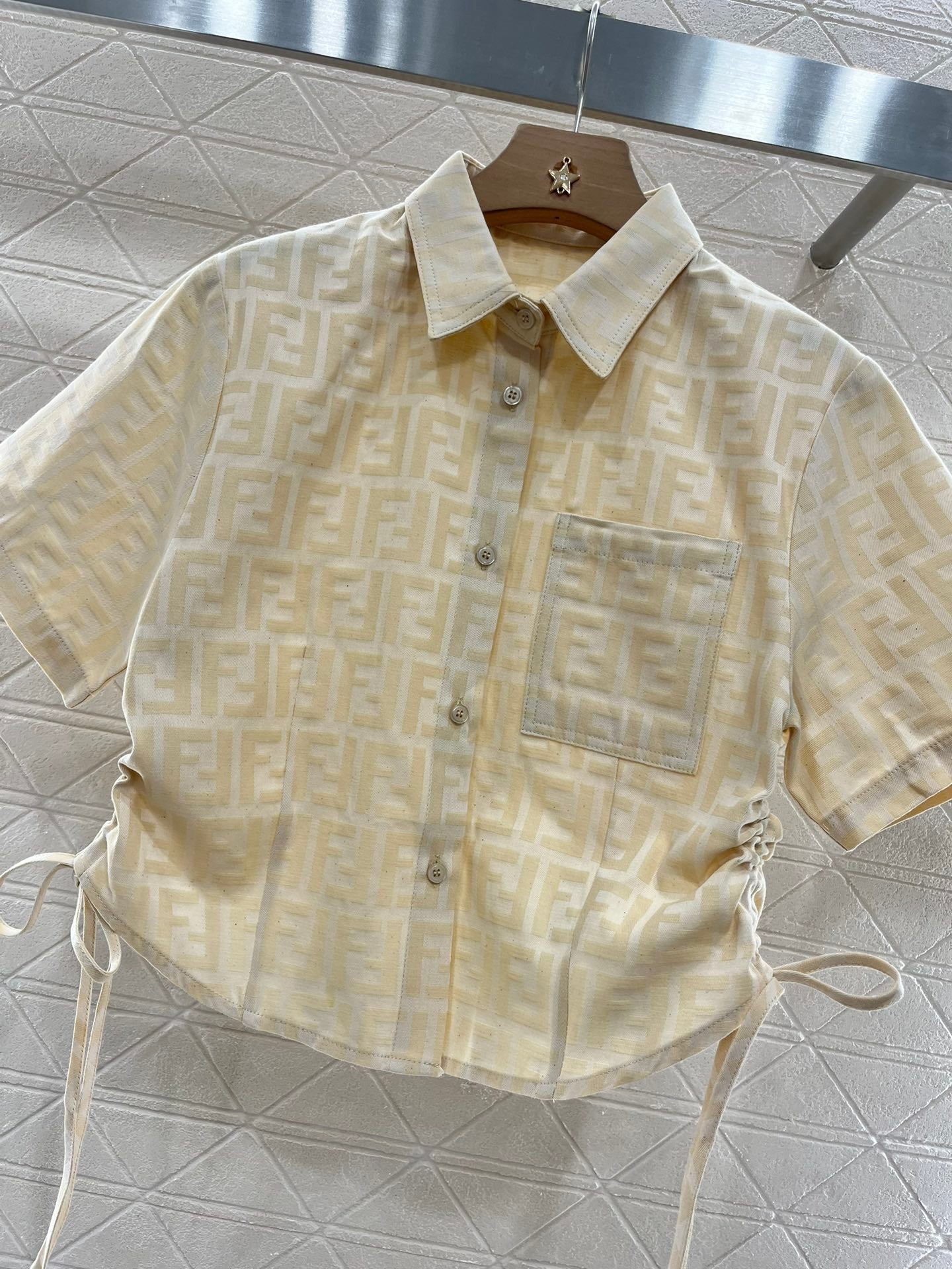 F*♥2025 new products are on sale Jacquard zipper top and pants set