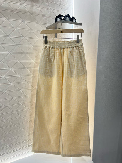 F*♥2025 new products are on sale Jacquard zipper top and pants set