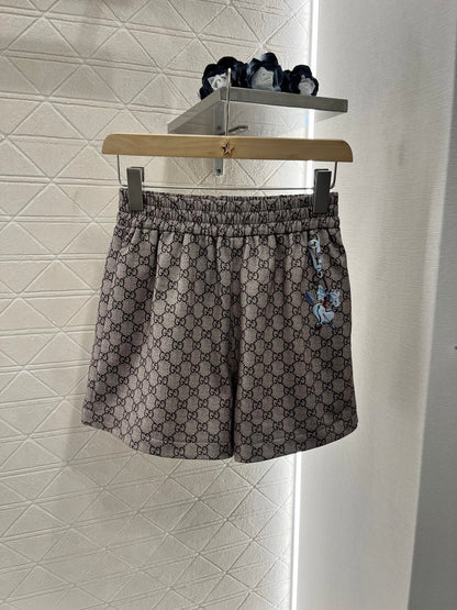 G*♥2025 new products are on sale Hooded printed jacket and shorts set