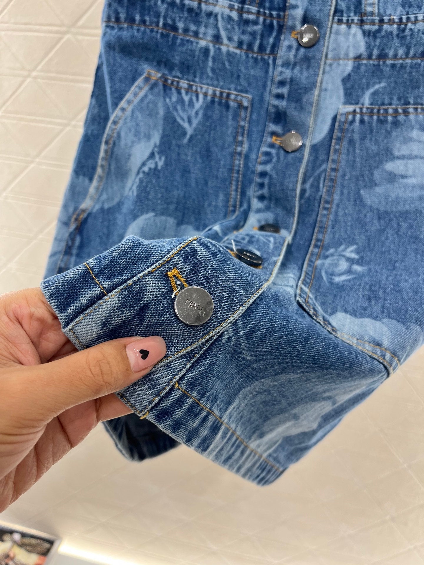 F*♥2025 new products are on sale Waist-hugging laser denim vest skirt