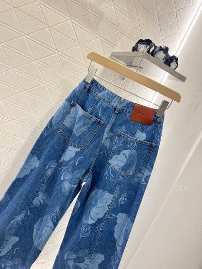 F*♥2025 new products are on sale Denim laser straight pants