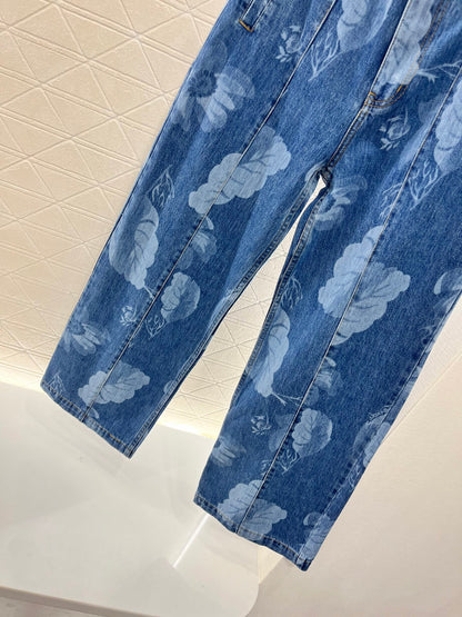 F*♥2025 new products are on sale Denim laser straight pants