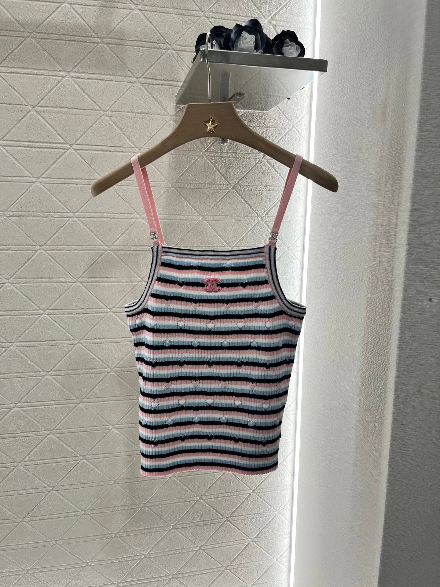 C*♥2025 new products Knitted striped camisole