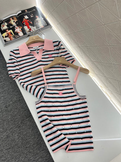 C*♥2025 new products Knitted striped camisole