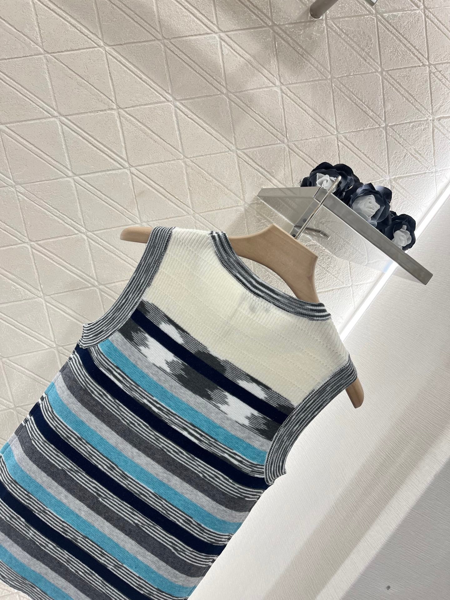 C*♥2025 new products Striped knitted vest