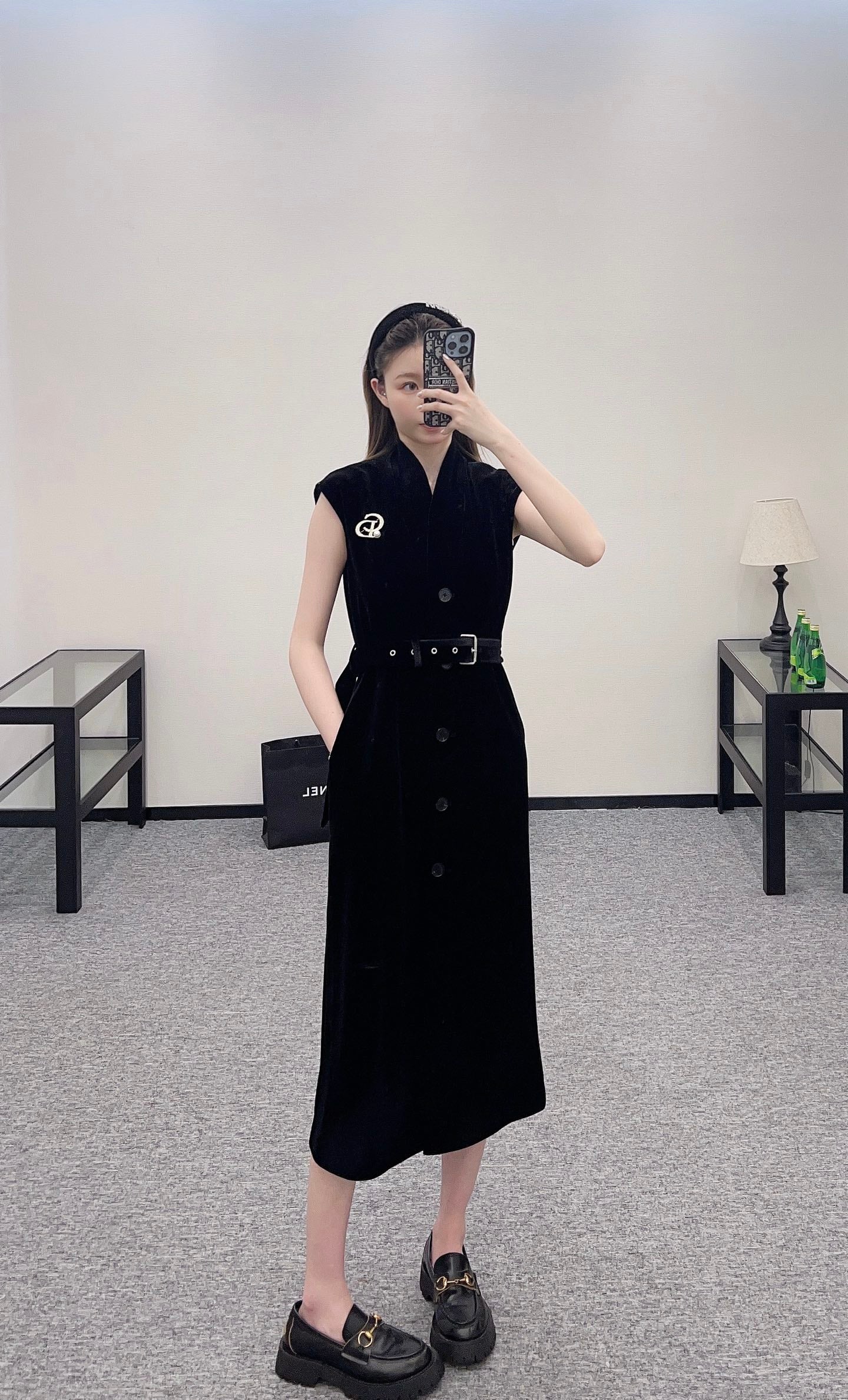 D*♥2025 new products Belt brooch dress