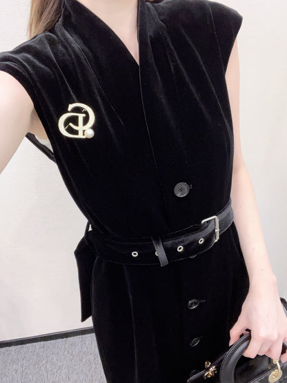 D*♥2025 new products Belt brooch dress