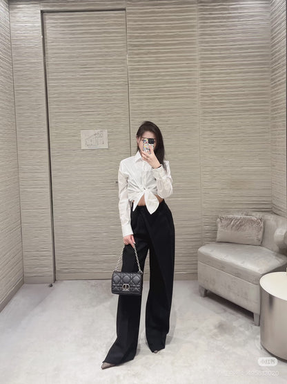 D*♥2025 new products are on sale Wide-leg deconstructed suit trousers
