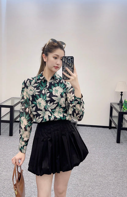 D*♥2025 new products Pleated puffy skirt