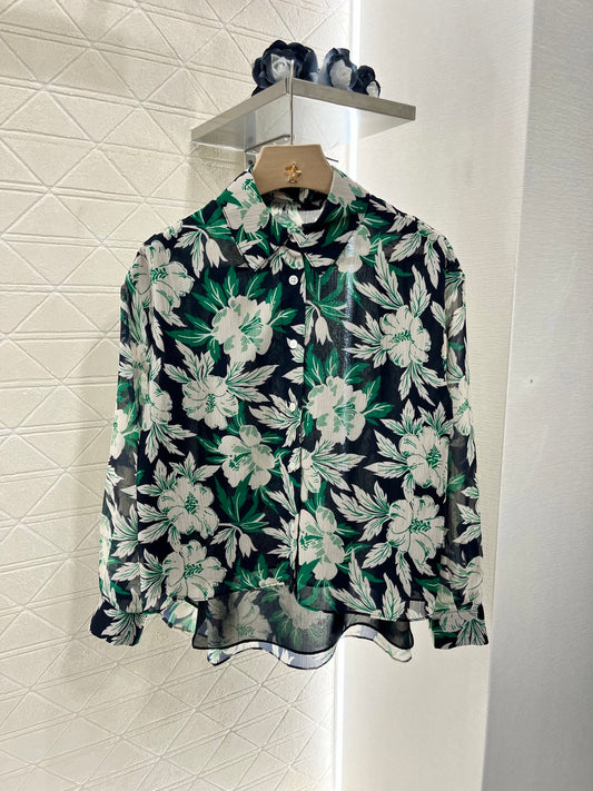 L*♥2025 new products are on sale Reactive printed floral shirt
