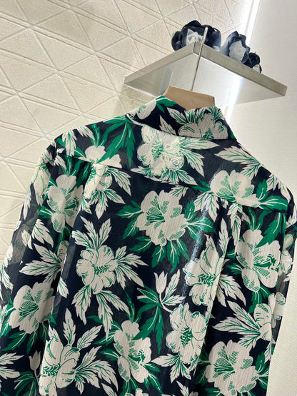 L*♥2025 new products are on sale Reactive printed floral shirt
